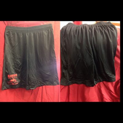 Shorts - Black with red lettering