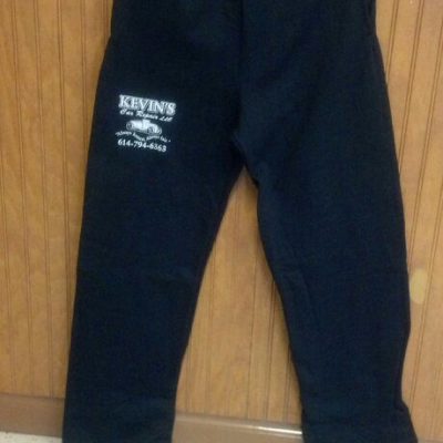Sweatpants - Black with white lettering
