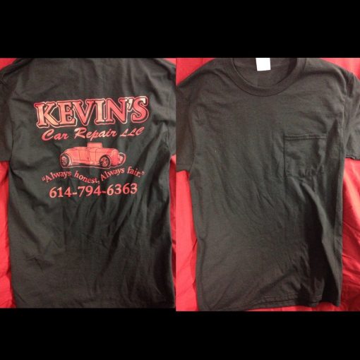 T - Shirt - Black with red lettering
