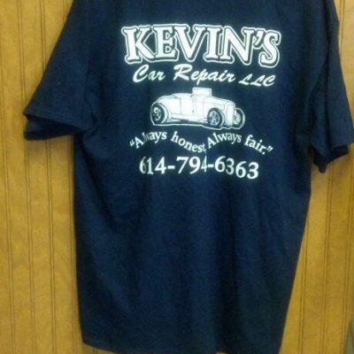 T - Shirt - Navy with white lettering