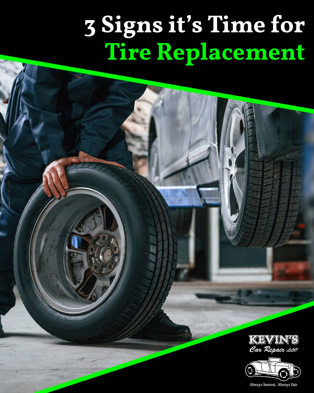 3 Signs it’s Time for Tire Replacement