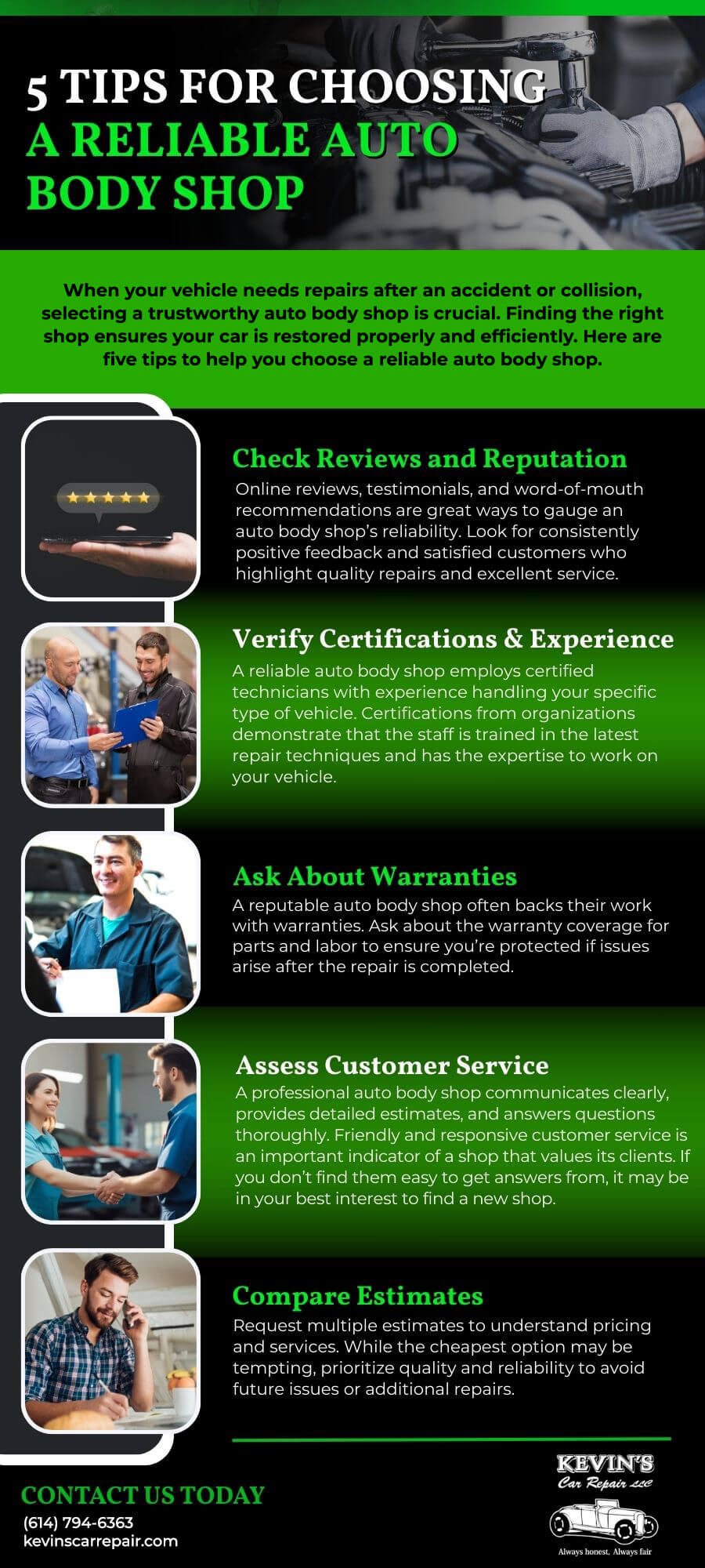 5 Tips for Choosing a Reliable Auto Body Shop